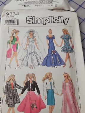 Simplicity Barbie Sewing Pattern